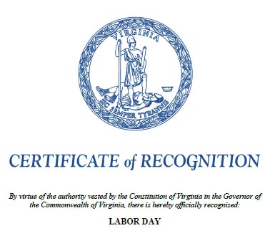 2019 Labor Day Proclamation